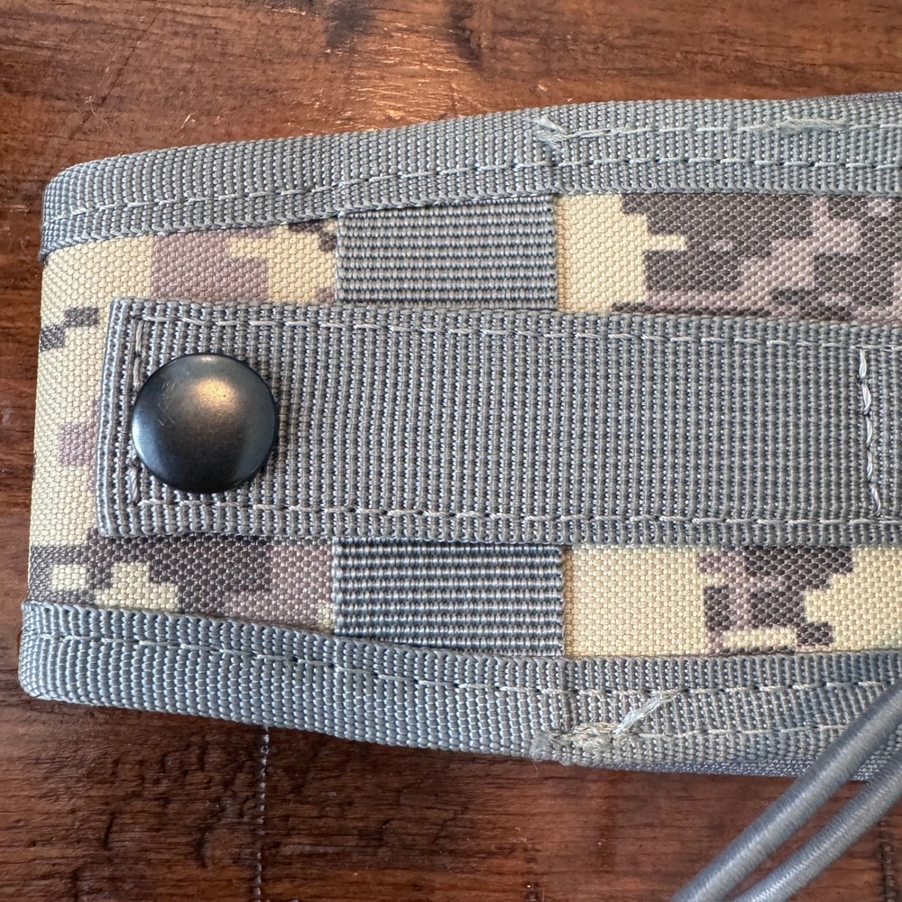 Set of 2 Tactical Magazine Pouches Digital Camo Grey Nylon Mag Holders - Picture 10 of 10